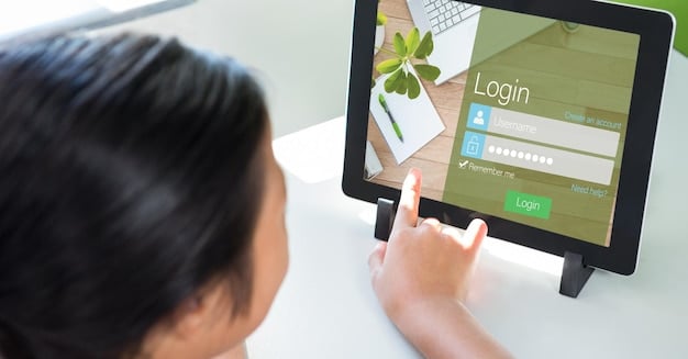 A close-up shot of a screen reader software interface with a small business owner reviewing the output.