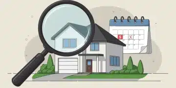 Illustration of a house under a magnifying glass, symbolizing enhanced transparency in 2025 real estate disclosures.