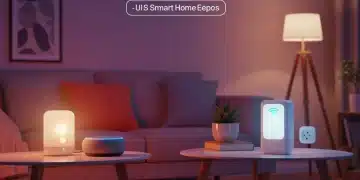 Affordable smart home devices enhancing a modern US living room