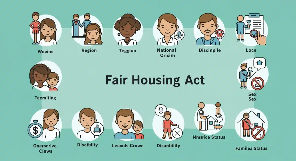 Infographic showing protected classes under the Fair Housing Act.