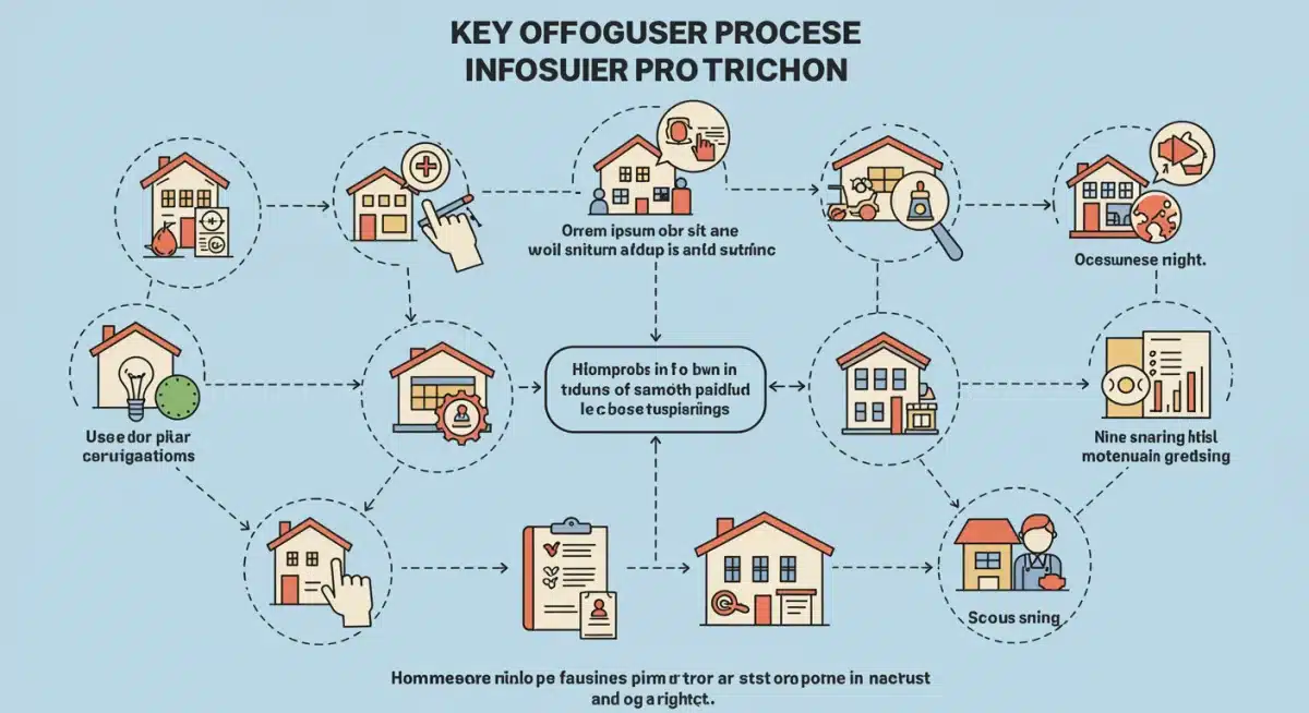 Infographic showing foreclosure process and homeowner intervention points