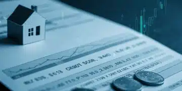 Credit score report with high rating influencing lower mortgage rates for 2025