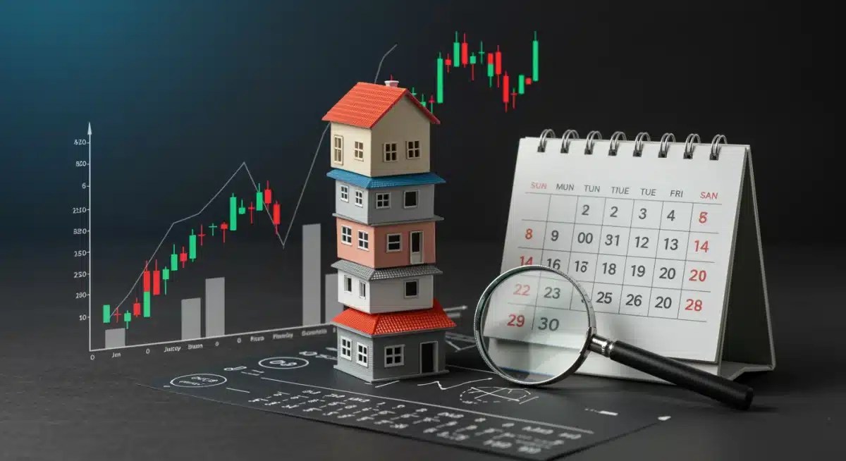 Economic indicators influencing housing market, including interest rates, housing types, and 2025 calendar analysis.