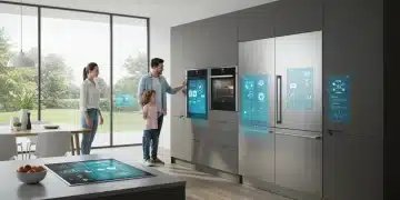 Modern kitchen with integrated smart appliances for US households in 2025