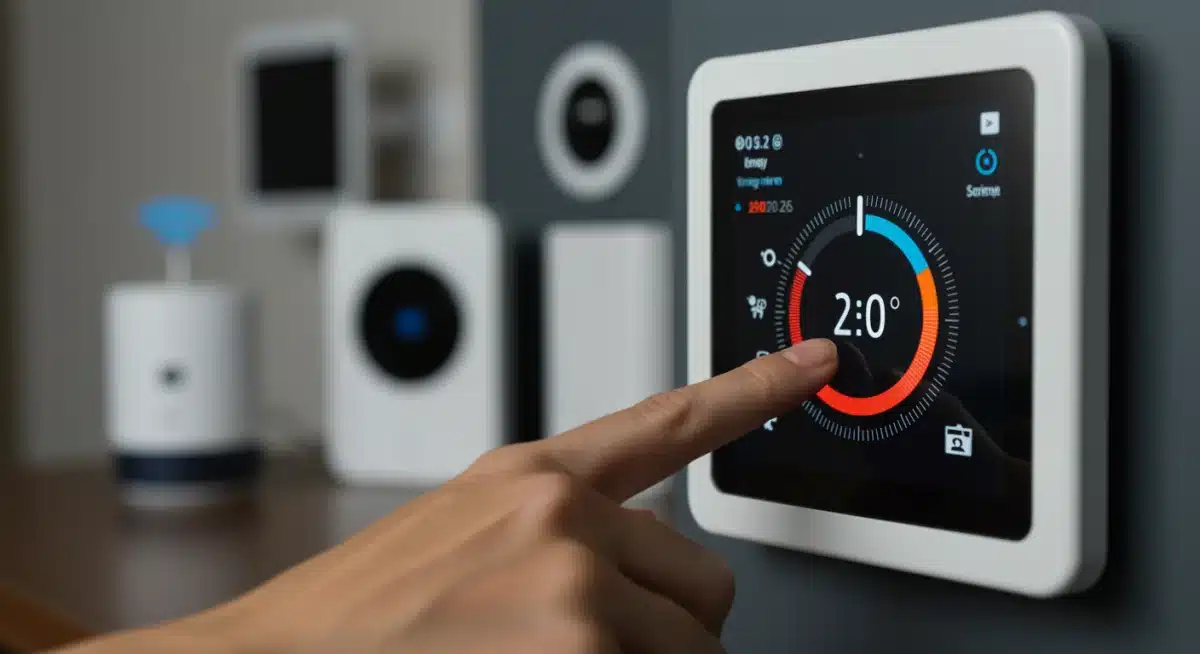 Hand adjusting smart thermostat for energy optimization
