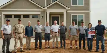 Veterans and service members celebrating homeownership with VA loan benefits in 2025.